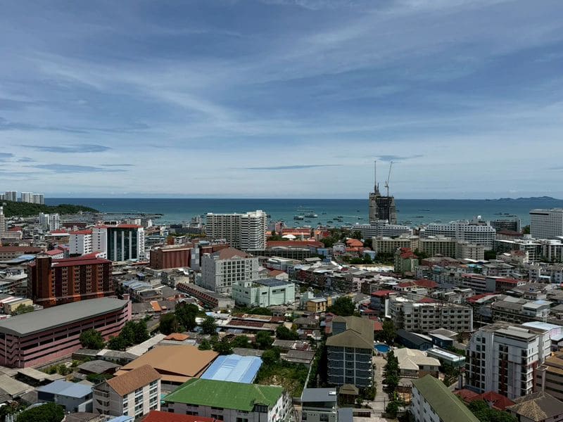 1BR Condo for Rent at City Garden Tower, Pattaya | 35 sqm | 25th Floor | Sea View (2509)