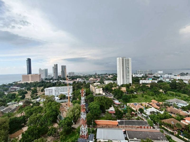 1BR Condo for Rent at Lumpini Ville Naklua – Wongamat, Pattaya | 26 sqm | Building C | 21st Floor | Sea View (C2112)