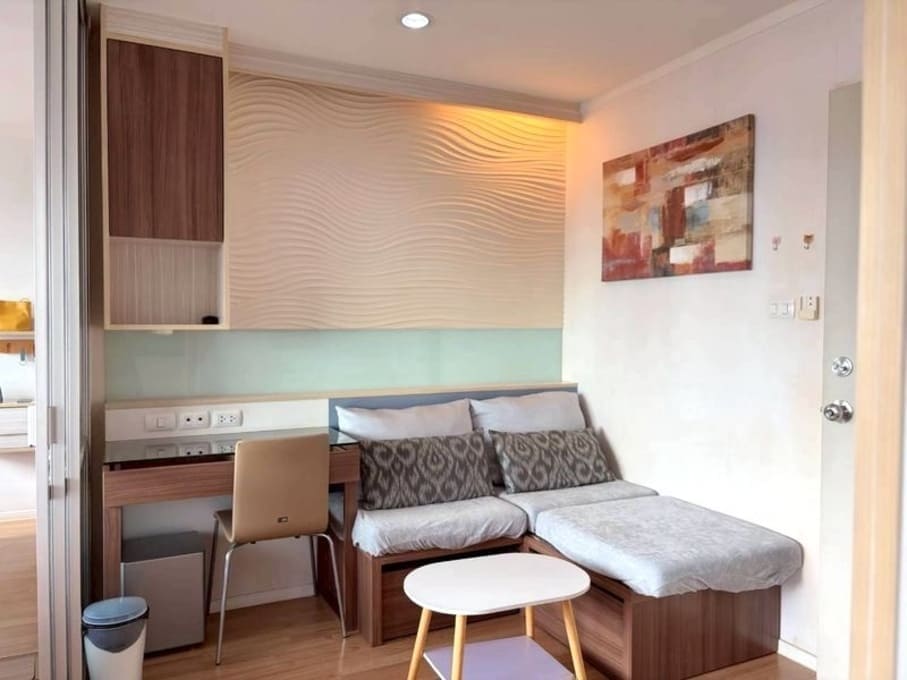1BR Condo for Rent at Lumpini Ville Naklua – Wongamat, Pattaya | 26 sqm | Building C | 18th Floor | Sea View (C1831)