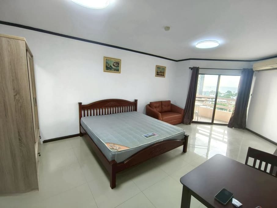 Studio Condo for Rent at Kieng Talay｜40 sqm｜13th Floor｜Sea View｜Near Yinyom Beach