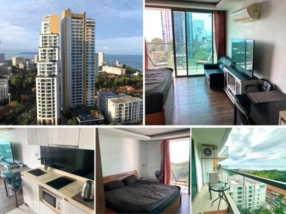 Studio Condo for Sale at The Peak Towers｜32 sqm｜Building A｜10th Floor｜Sea View｜Near the Beach and Tops Supermarket