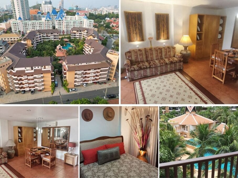1BR Condo for Sale at Chateau Dale Thabali|64 sqm|Pool View|Adjacent to Jomtien Bus Station|Near Dongtan Beach