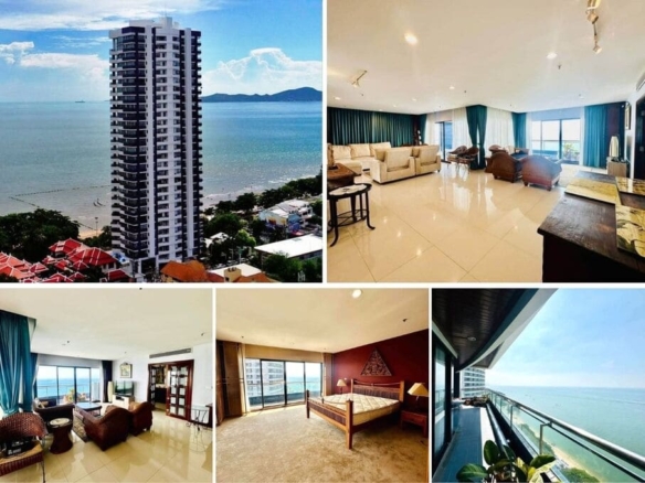 3BR Condo for Sale at Baan Haad U Thong Pattaya｜245 sqm｜21st Floor｜Stunning Sea View｜Adjacent to Yinyom Beach