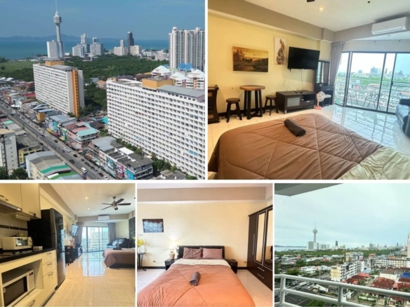 Studio Condo for Sale at View Talay 2A｜41 sqm｜12th Floor｜Partial Sea View｜Near Dongtan Beach｜Near Jomtien Bus Station