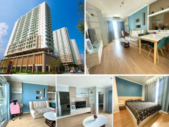 1BR Condo for Sale at Lumpini Ville Naklua – Wongamat｜23 sqm｜Building A｜18th Floor｜With Existing Lease｜Near Terminal 21 Pattaya