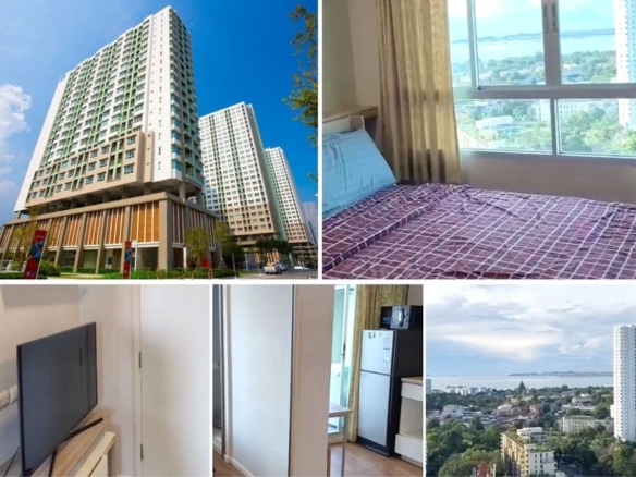 1BR Condo for Sale at Lumpini Ville Naklua – Wongamat｜26 sqm｜22nd Floor｜Sea View｜Near Terminal 21 Pattaya