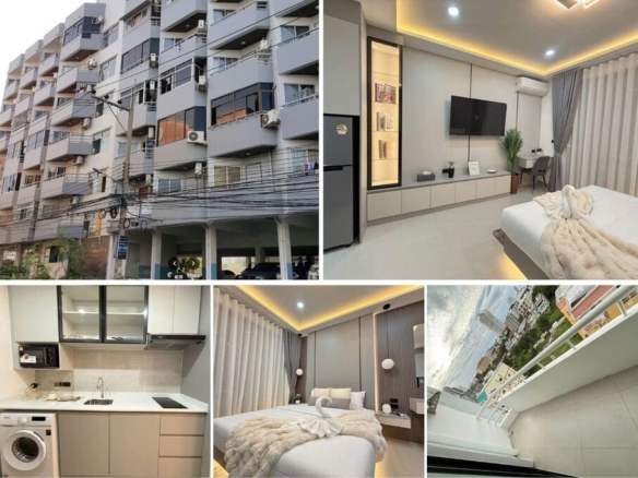 Studio Condo for Sale at Jomtien Sweet Condotel 2｜32 sqm｜3rd Floor｜Fully Renovated｜Brand New Furniture and Appliances｜Near Yinyom Beach