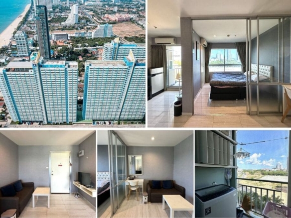 1BR Condo for Rent at Lumpini Park Beach Jomtien｜26 sqm｜Building E｜6th Floor｜Sea View（E618）