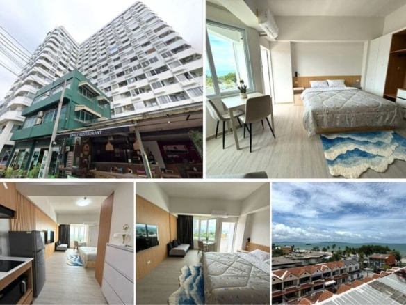 Studio Condo for Rent at Thiantong Condotel｜31 sqm｜6th Floor｜Sea View｜Fully Renovated｜Adjacent to Jomtien Beach (102)