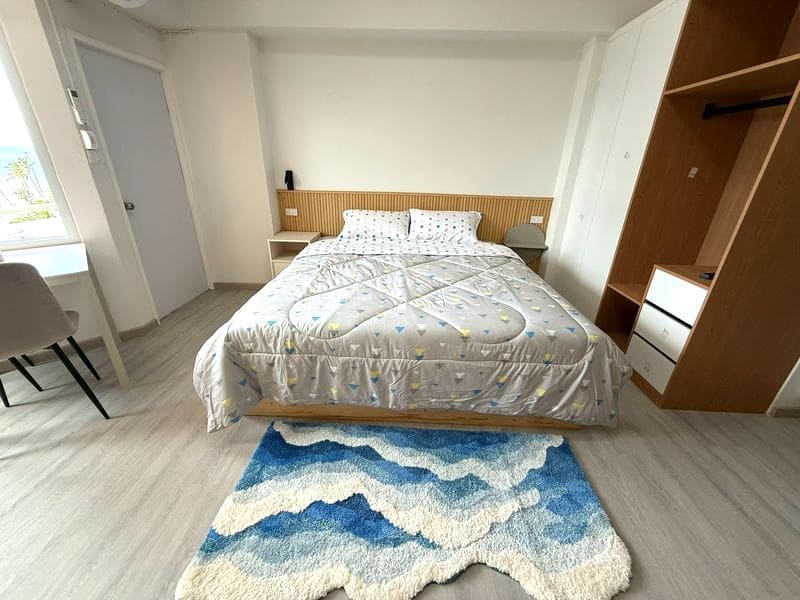 Studio Condo for Rent at Thiantong Condotel｜31 sqm｜6th Floor｜Sea View｜Fully Renovated｜Adjacent to Jomtien Beach (102)