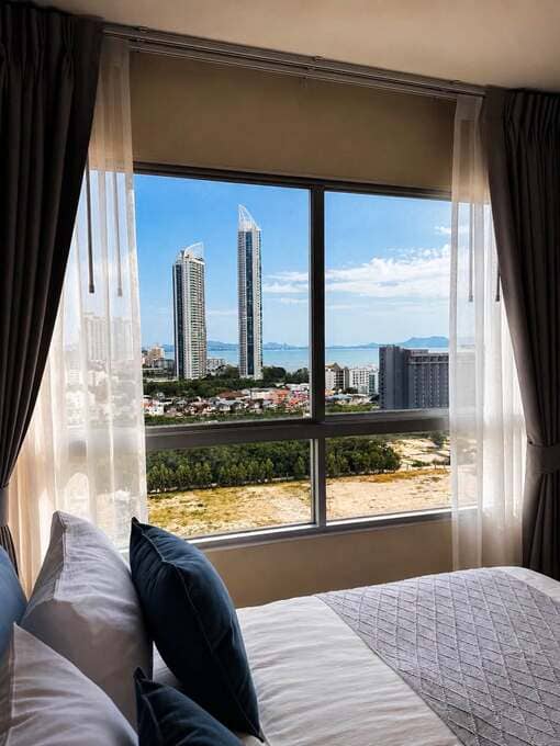 Lumpini Seaview Jomtien（龙皮尼海景中天）1居26㎡｜E栋16楼｜海景｜新装修｜中天海滩旁