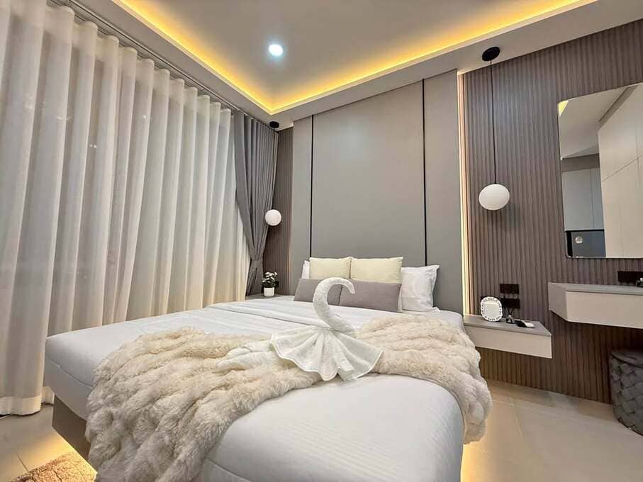Jomtien Sweet Condotel 2（中天甜蜜公寓2）开间32㎡｜3楼｜全新装修和全新家具家电｜靠近Yinyom海滩
