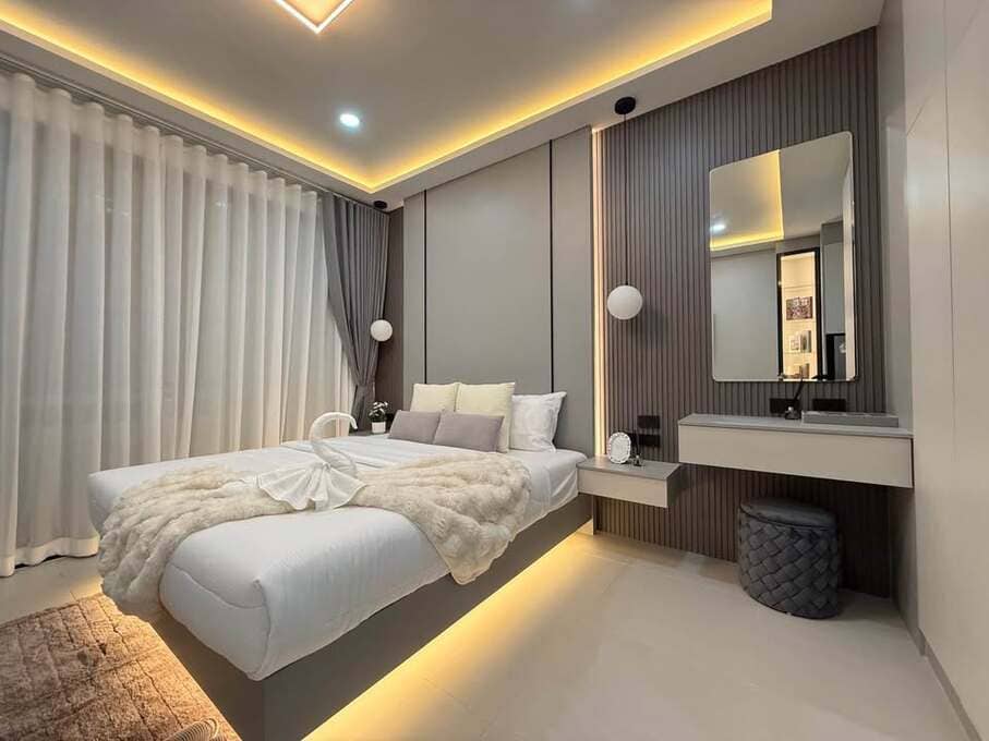 Jomtien Sweet Condotel 2（中天甜蜜公寓2）开间32㎡｜3楼｜全新装修和全新家具家电｜靠近Yinyom海滩