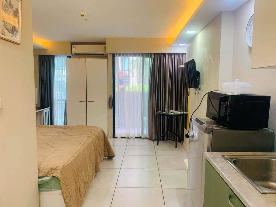 Siam Oriental Tropical Garden（暹罗东方热带花园）开间26㎡｜C栋 1楼｜阳台直通泳池