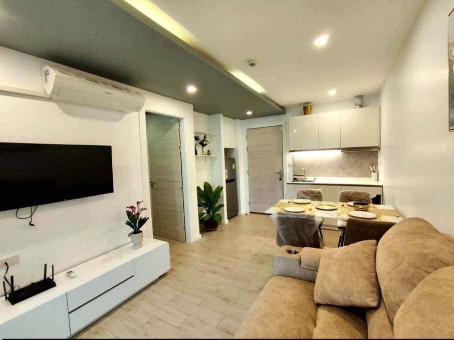 Seven Seas Condo Jomtien（七海1）1居36.5㎡｜1楼｜阳台直通泳池｜转角单元｜热带岛屿主题泳池