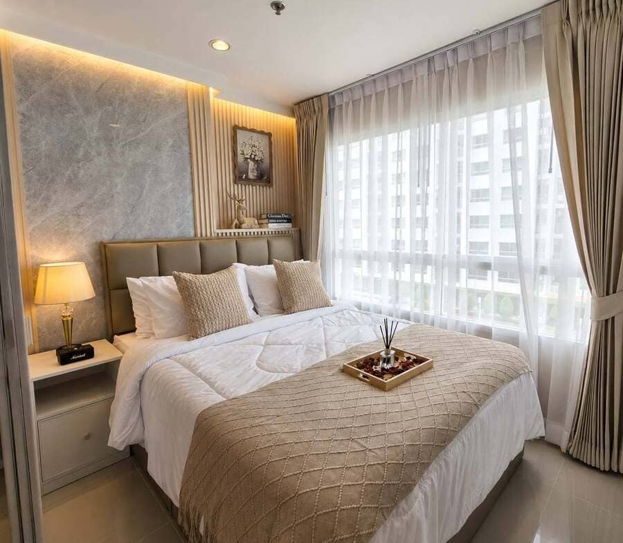 Lumpini Seaview Jomtien（龙皮尼海景中天）1居23㎡｜E栋｜8楼｜泳池景｜中天海滩旁