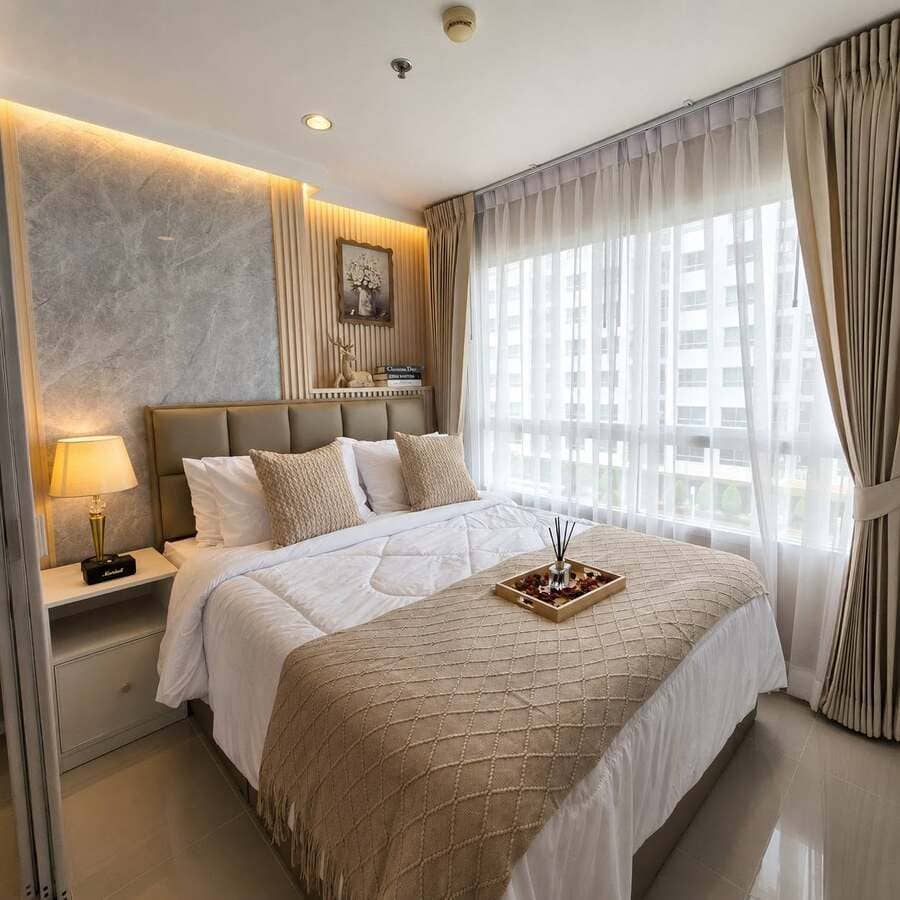 Lumpini Seaview Jomtien（龙皮尼海景中天）1居23㎡｜E栋｜8楼｜泳池景｜中天海滩旁