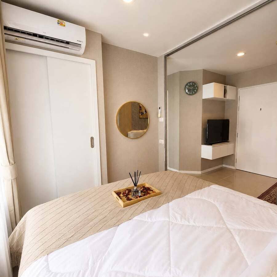 Lumpini Seaview Jomtien（龙皮尼海景中天）1居23㎡｜E栋｜8楼｜泳池景｜中天海滩旁