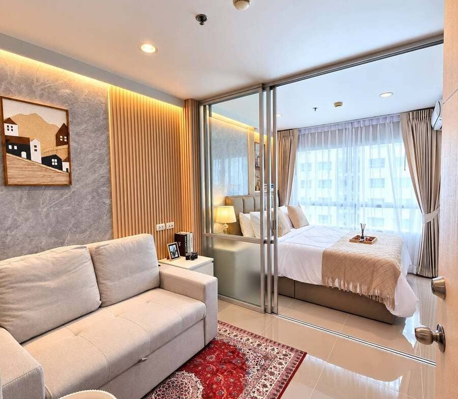 Lumpini Seaview Jomtien（龙皮尼海景中天）1居23㎡｜E栋｜8楼｜泳池景｜中天海滩旁