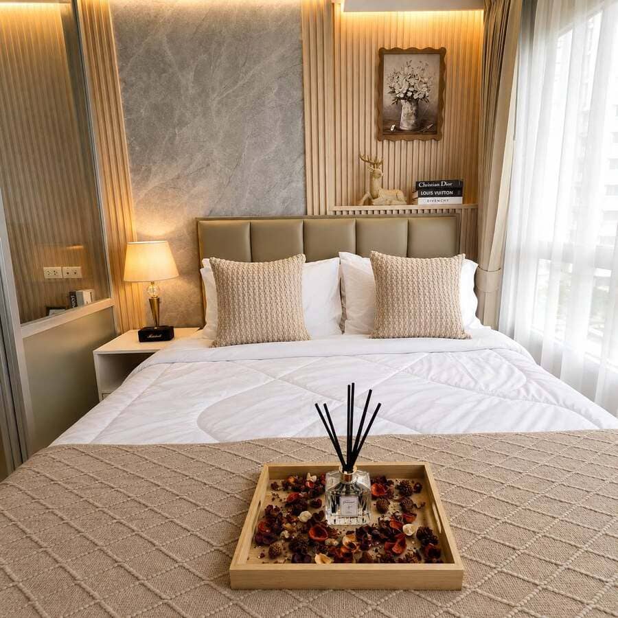 Lumpini Seaview Jomtien（龙皮尼海景中天）1居23㎡｜E栋｜8楼｜泳池景｜中天海滩旁