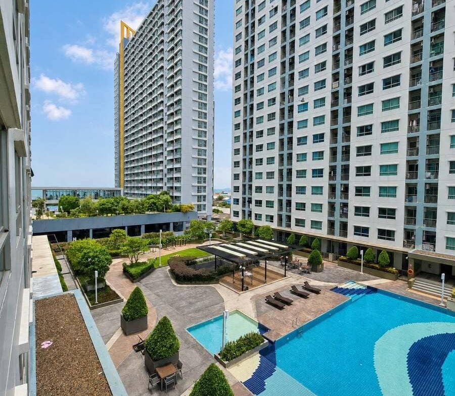 Lumpini Seaview Jomtien（龙皮尼海景中天）1居23㎡｜E栋｜8楼｜泳池景｜中天海滩旁