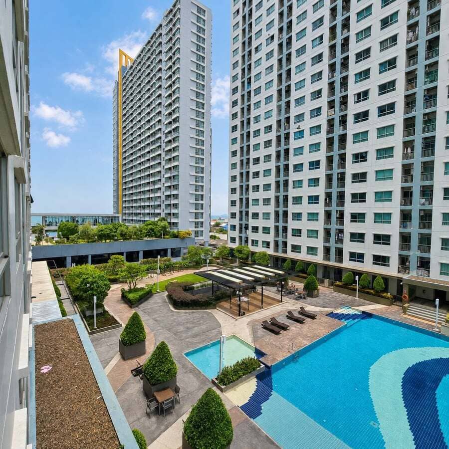 Lumpini Seaview Jomtien（龙皮尼海景中天）1居23㎡｜E栋｜8楼｜泳池景｜中天海滩旁