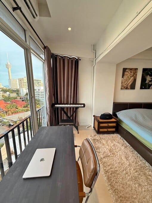 Sombat Condoview（松巴特景观公寓）1居47㎡｜8楼｜城市景｜Asia Pattaya 高尔夫球场旁｜近天堂海滩