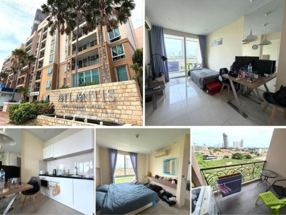 1BR Condo for Sale at Atlantis Condo Resort｜34 sqm｜8th Floor｜Large Lagoon Pool