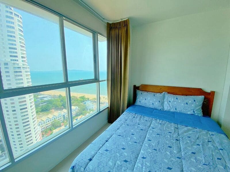 1BR Condo for Rent at Lumpini Park Beach Jomtien｜32 sqm｜Building B｜27th Floor｜Sea View｜Adjacent to Jomtien Beach (B2718)