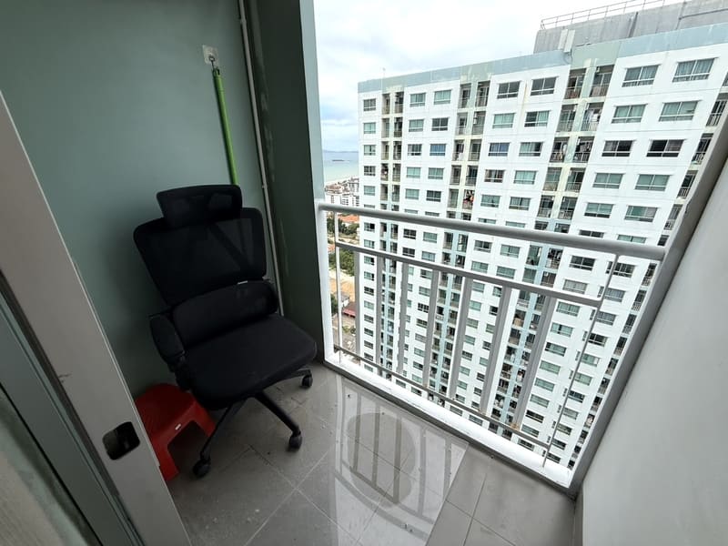 Lumpini Seaview Jomtien（龙皮尼海景中天）1居45㎡｜E栋28楼｜侧海景｜中天海滩旁