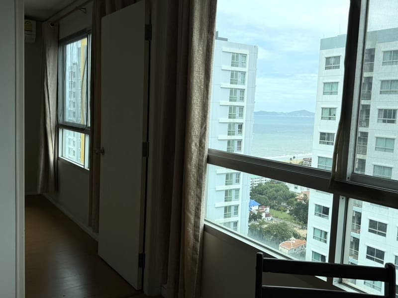 Lumpini Seaview Jomtien（龙皮尼海景中天）1居45㎡｜E栋28楼｜侧海景｜中天海滩旁