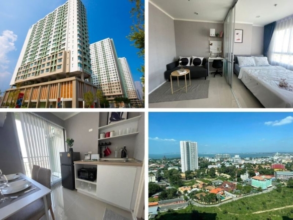 For Rent｜Lumpini Ville Naklua – Wongamat, Pattaya｜1BR Condo｜23 m²｜23F｜Sea View｜Near Terminal 21 Pattaya (B2329)