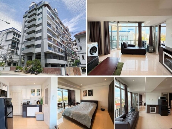 1BR Condo for Sale at Sombat Condoview｜47 sqm｜8th Floor｜City View｜Adjacent to Asia Pattaya Golf Course｜Near Paradise Beach