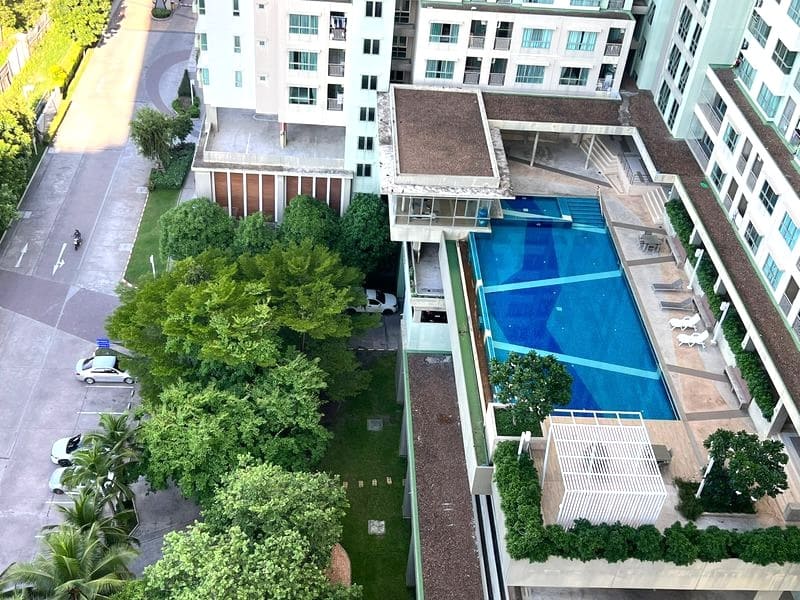 1BR Condo for Rent at Lumpini Ville Naklua – Wongamat, Pattaya｜23 m²｜Building B｜17th Floor｜Sea View (B1708)
