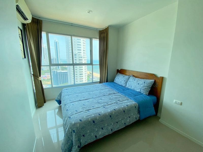 1BR Condo for Rent at Lumpini Park Beach Jomtien｜32 sqm｜Building B｜27th Floor｜Sea View｜Adjacent to Jomtien Beach (B2718)